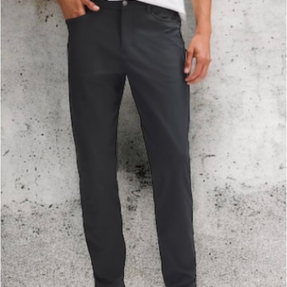 Lululemon Mens Size 30 ABC Pant Slim Obsidian Warpstreme ABC Golf, 30 x 31.